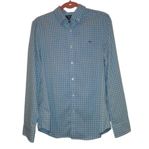 Men's Vineyard Vines Plaid Button Down Featherweight Whale Shirt Size M Slim Fit